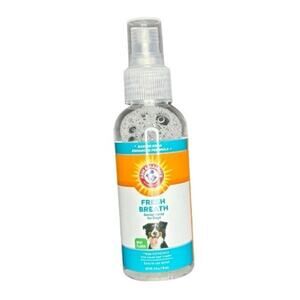 Arm & Hammer Fresh Breath Dental Spray Mouth Wash for Dogs Odor Control 4oz